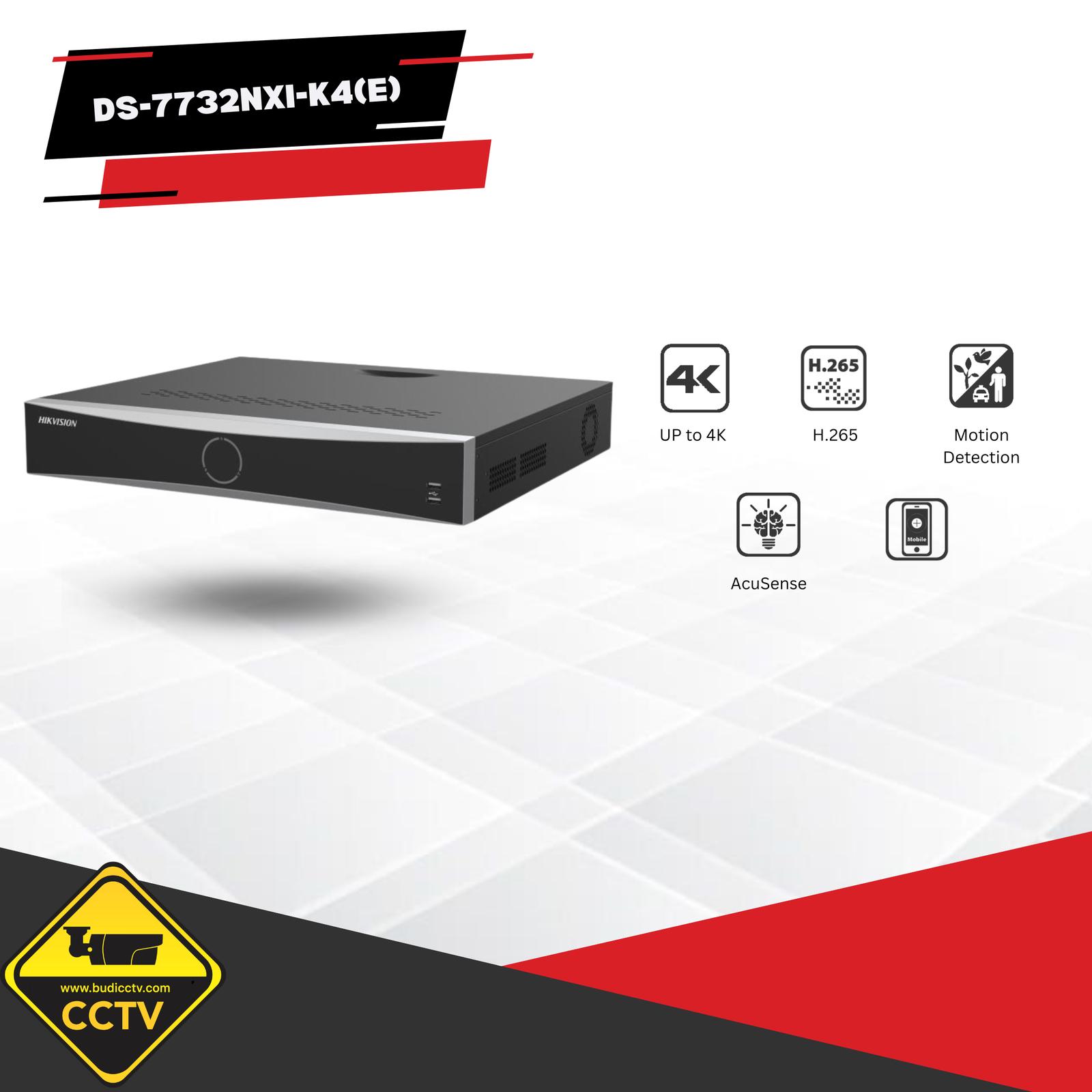 NVR HIKVISION 32 CHANNEL DS-7732NXI-K4(E)