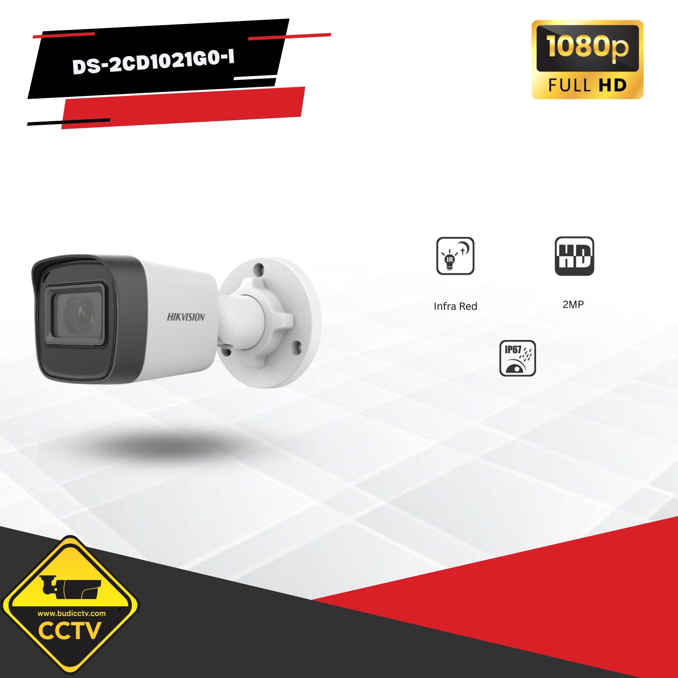 IP KAMERA HIKVISION OUTDOOR 2MP DS-2CD1021G0-I
