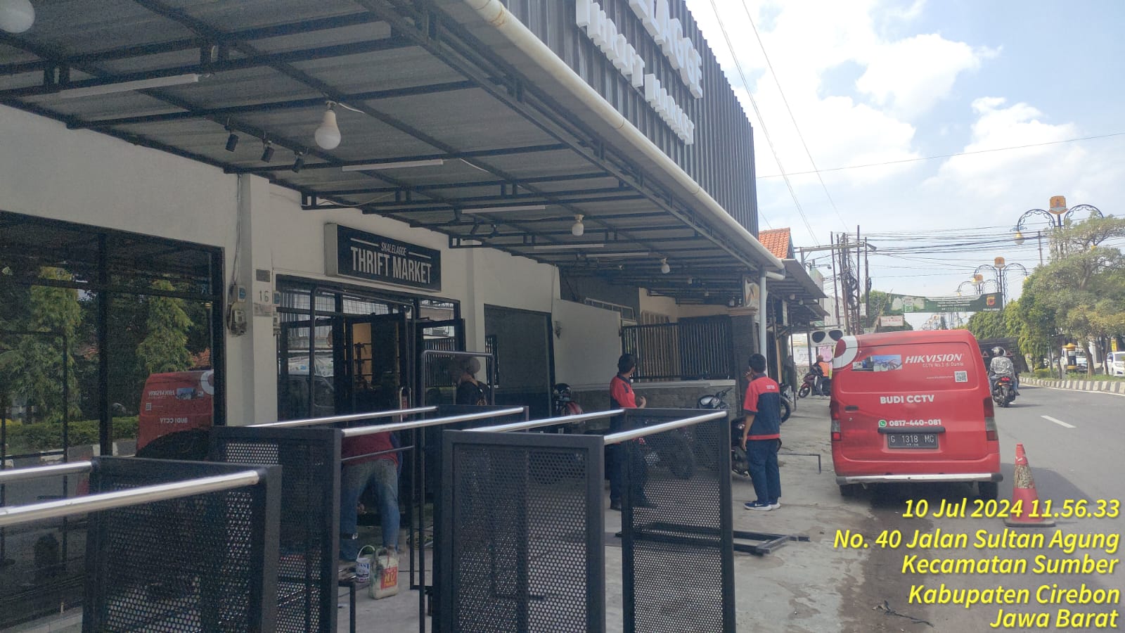 Gambar: Pasang CCTV di Toko Thrift Cirebon – Skalelagge Thrift Market Kec. Sumber, Cirebon