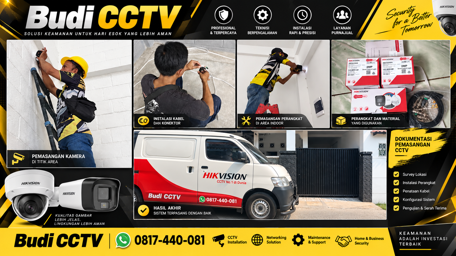 Instalasi CCTV Hikvision di Rumah Kawasan Cirebon