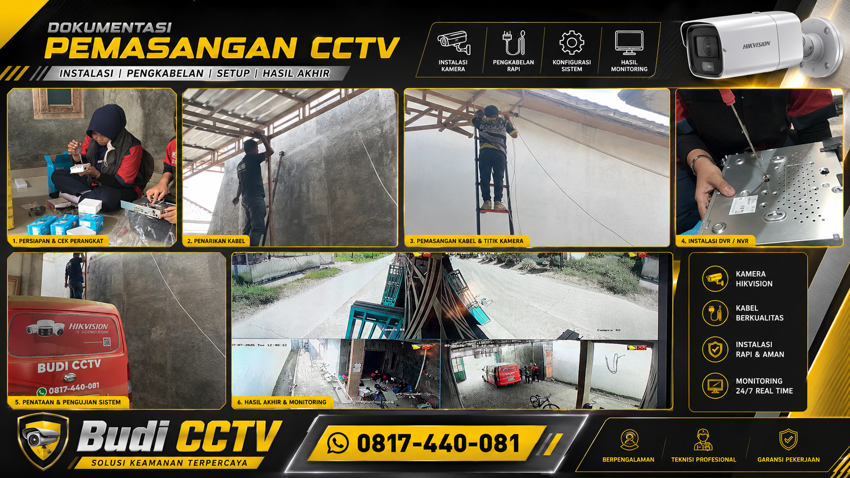 Pemasangan CCTV Hilook untuk Rumah di Cirebon
