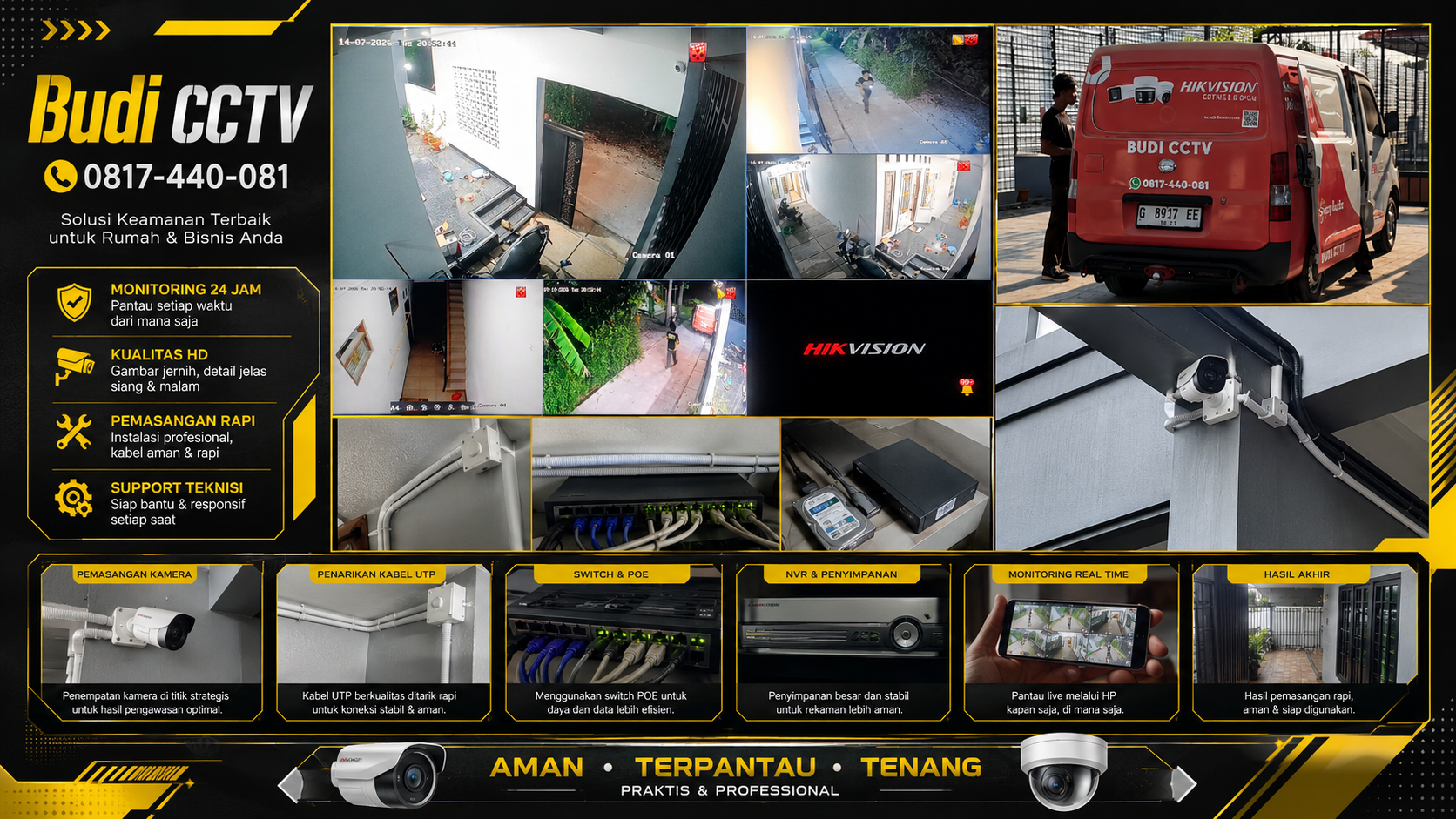 Instalasi CCTV Two Way Audio Hikvision di Cirebon